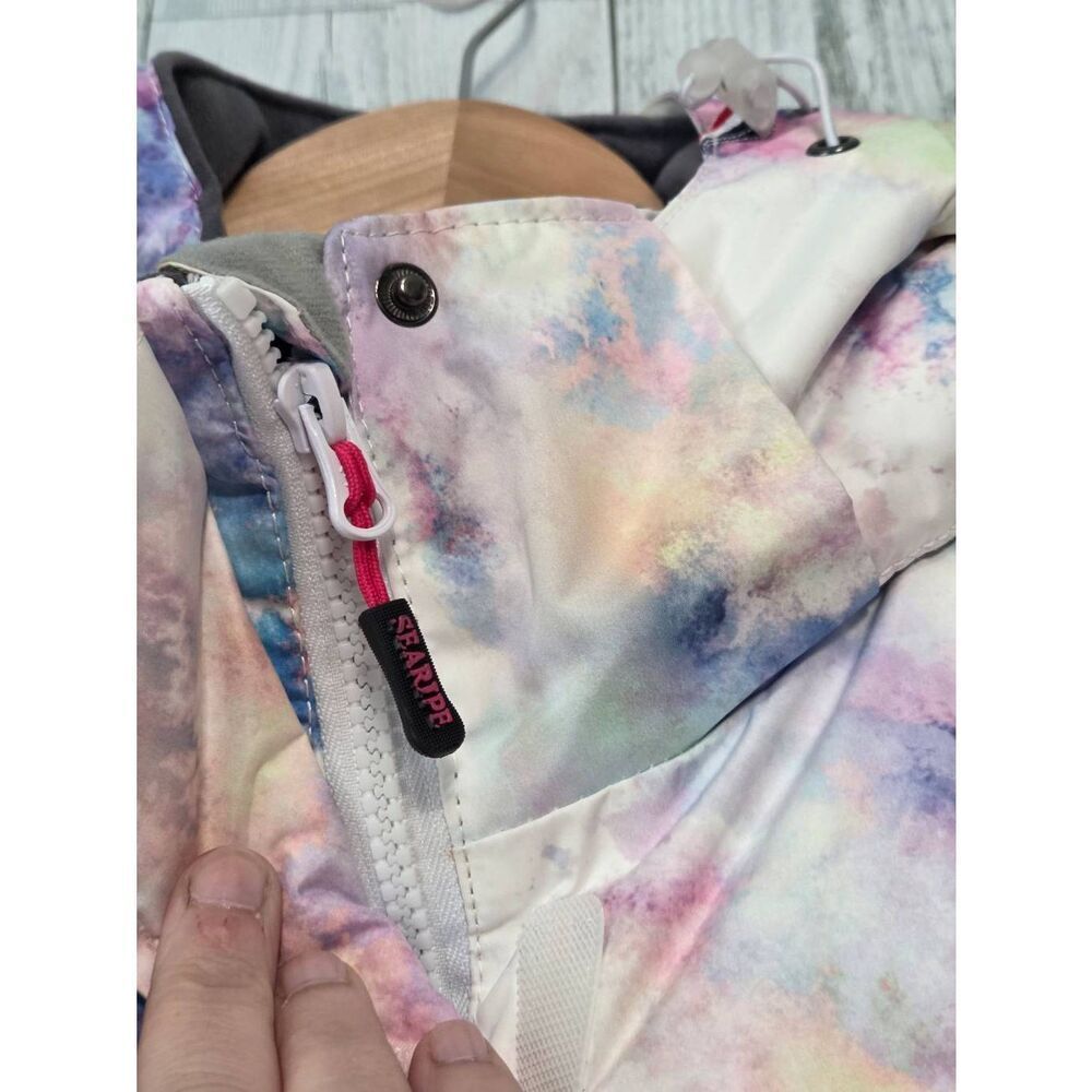 Searipe Colorful One-Piece Hooded Snowsuit / Jumpsuit Sz. M - Picture 9 of 11
